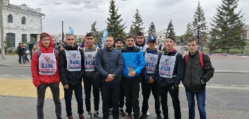 Студенты медресе - участники легкоатлетического спортивного мероприятия "Кросс Нации 2019 г."